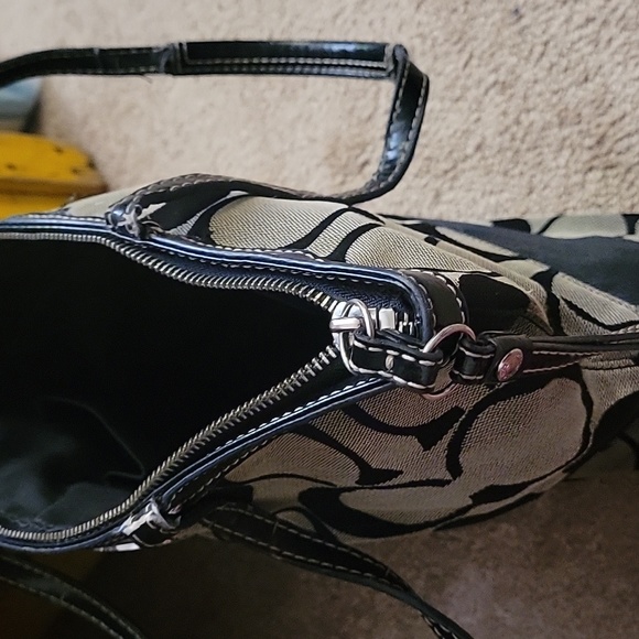 Coach satchel. Dark brown. 13x10 - Picture 4 of 4